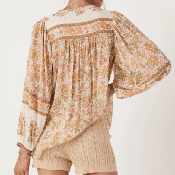 Spell and the Gypsy Collective Juniper Blouse, cream, XL, NWT - Picture 5 of 12